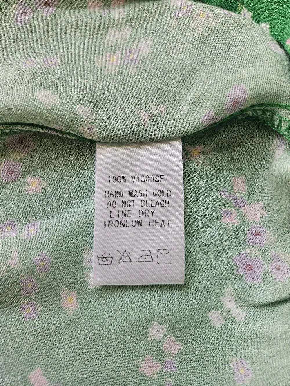 ee:some Floral 2 Piece Set Medium Green Tank Top Shorts Lace Trim Cottagecore